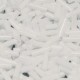 Miyuki Bugles 6mm Stiftperlen - White opaque matted ab BGL2-402FR